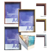 Photo Frame Quinn metallic box frame A4 21x29.7cm modern picture frame – thumbnail