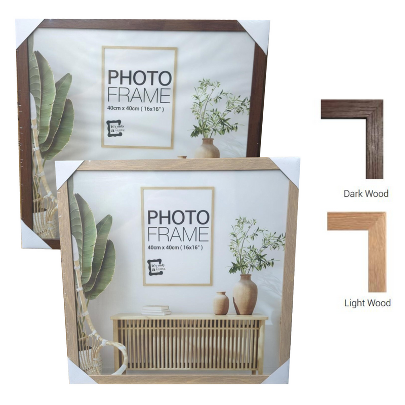 Ronis Photo Frame Raddison Dark Brown Light Brown Mixed MDF 40x40cm Assorted