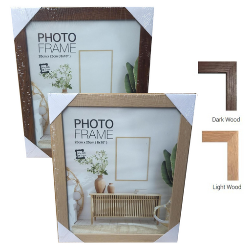 Ronis Photo Frame Raddison Dark Brown Light Brown Mixed MDF Frame 20x25cm Assorted