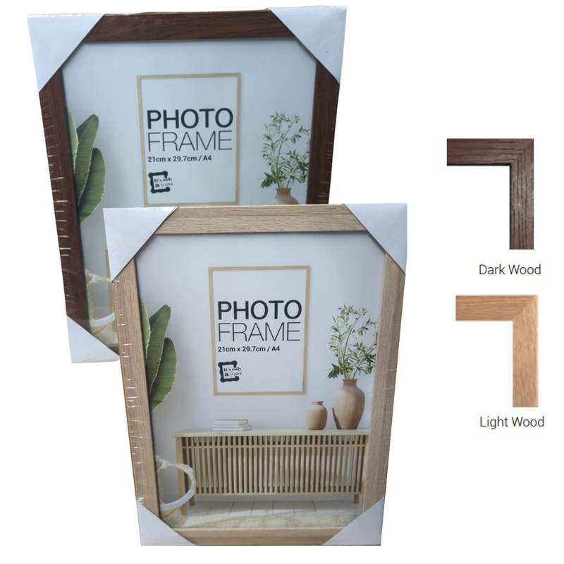 Ronis Photo Frame Raddison Dark Brown Light Brown Mixed MDF Frame 21cmx29.7cm Assorted