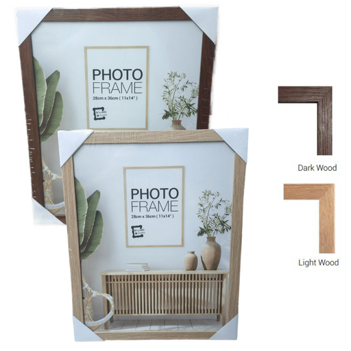 Ronis Photo Frame Raddison Dark Brown Light Brown Mixed MDF Frame 28x36cm Assorted