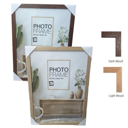 Ronis Photo Frame Raddison Dark Brown Light Brown Mixed MDF Frame 29.7x42cm Assorted