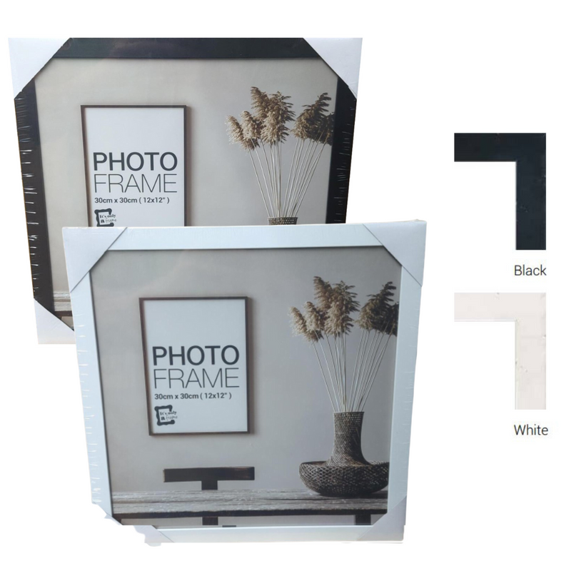 Ronis Photo Frame Raddison White & Black Mixed MDF 30x30cm Assorted