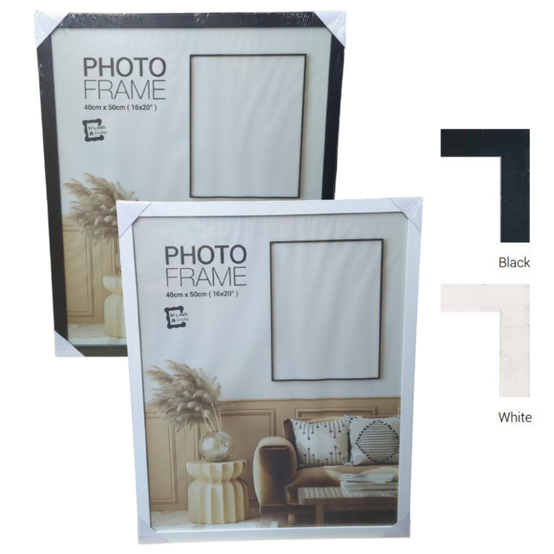 Ronis Photo Frame Raddison White & Black Mixed MDF 40x50cm Assorted