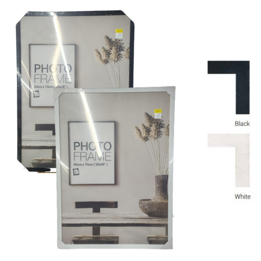 Ronis Photo Frame Raddison White & Black Mixed MDF 50x70cm Assorted