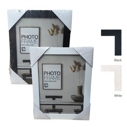 Ronis Photo Frame Raddison White & Black Mixed MDF Frame 15x20cm Assorted
