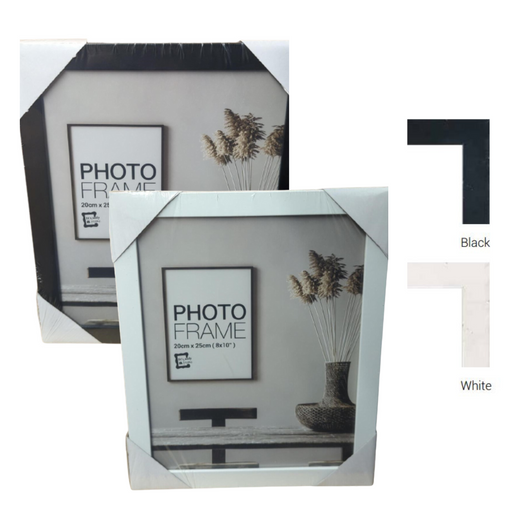 Ronis Photo Frame Raddison White & Black Mixed MDF Frame 20x25cm Assorted