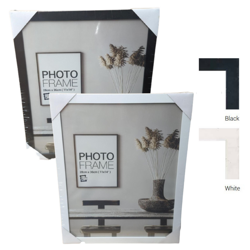 Ronis Photo Frame Raddison White & Black Mixed MDF Frame 28x36cm Assorted