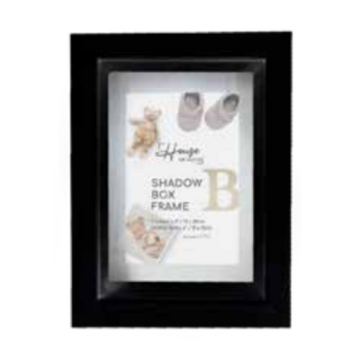 Black shadow box photo frame 40x40cm deep display frame for keepsakes and memorabilia