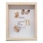 Photo Frame Shadow Box 20x25cm natural wood-look deep frame for photos and keepsakes – thumbnail