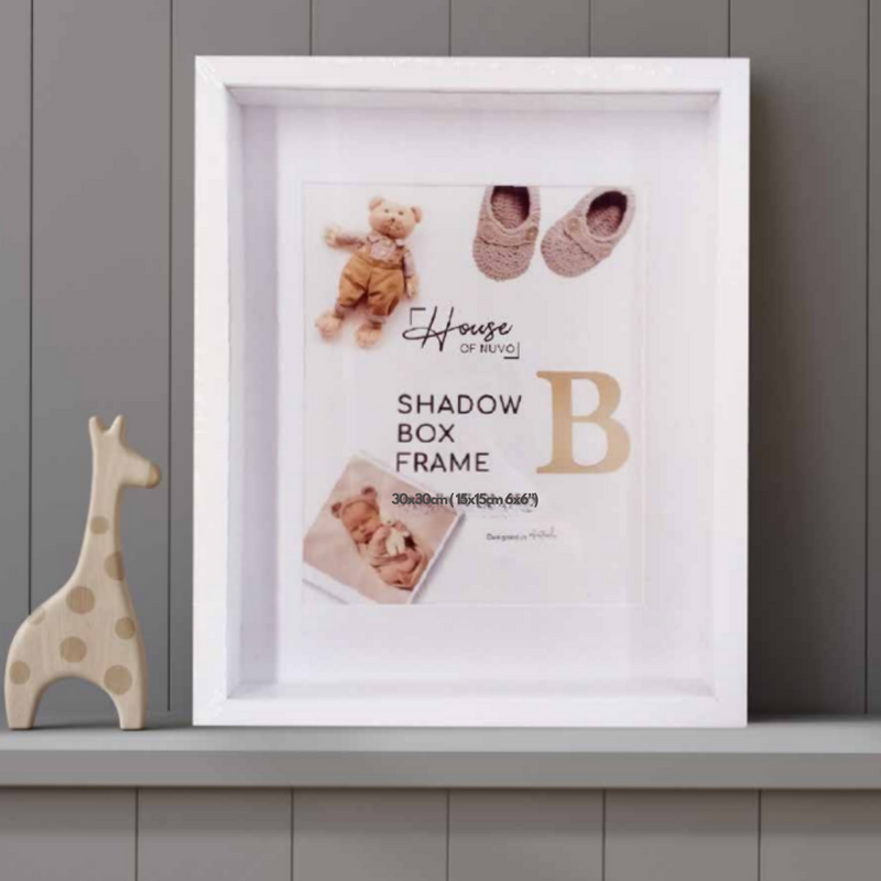 Ronis Photo Frame Shadow Box 30x30cm White