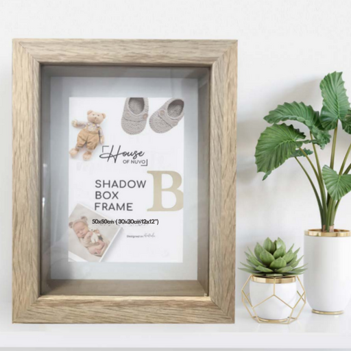 Ronis Photo Frame Shadow Box 50x50cm Natural