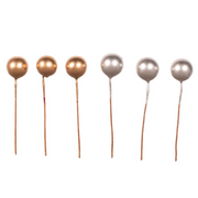 1cm assorted gold and silver decorative picks for crafts and holiday décor