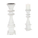 Ronis Pillar Candle Holder with White Wash 36cm