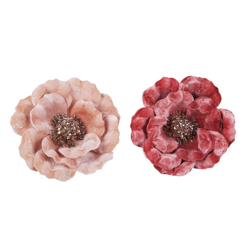 Ronis Pink Magnolia With Clip 12x15cm 2 Asstd