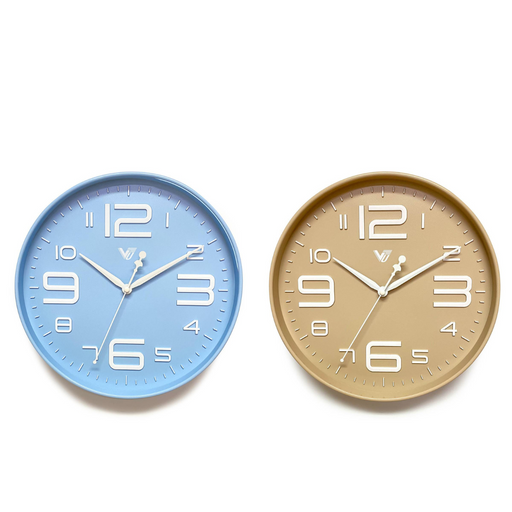 Ronis Piper 3D Art Numbers Wall Clock 31x31x4.5cm Assorted