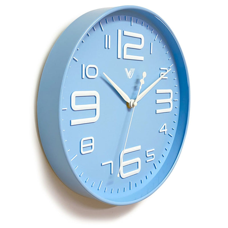 Ronis Piper 3D Art Numbers Wall Clock 31x31x4.5cm Assorted