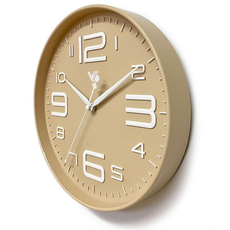 Ronis Piper 3D Art Numbers Wall Clock 31x31x4.5cm Assorted