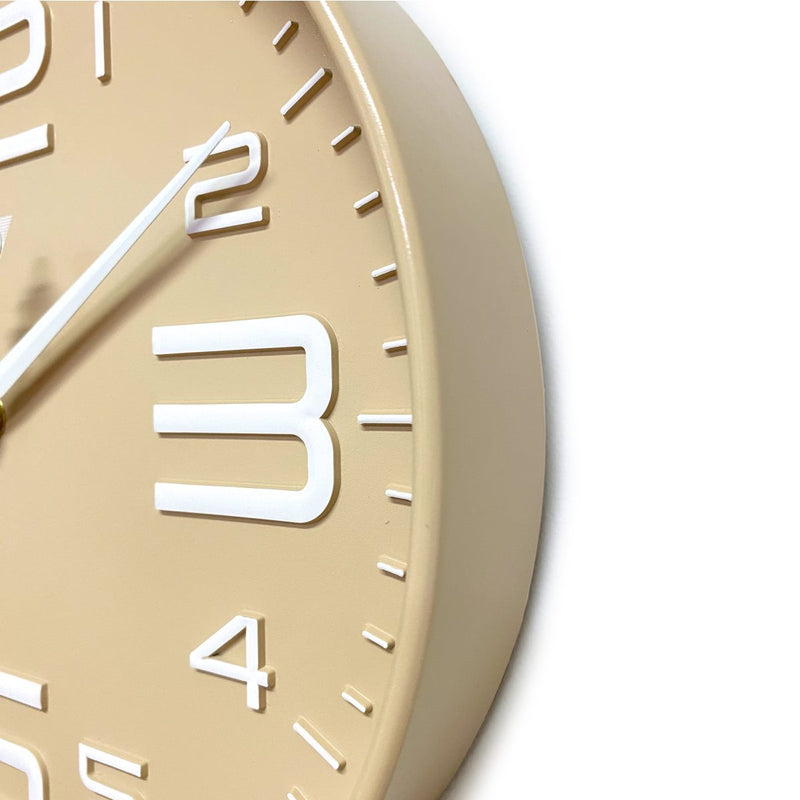 Ronis Piper 3D Art Numbers Wall Clock 31x31x4.5cm Assorted