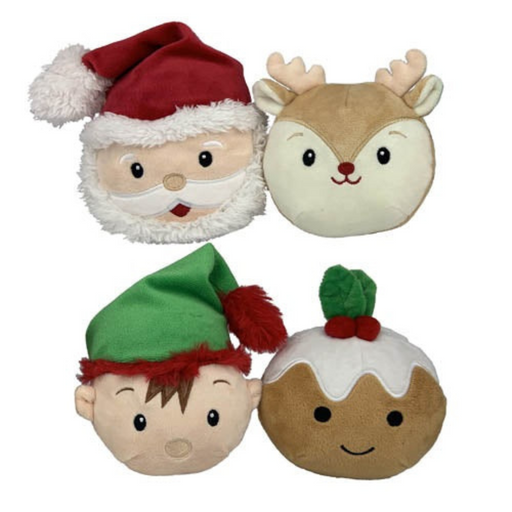 Ronis Plush Squish Christmas 10cm 4 Asstd
