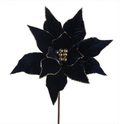 Ronis Poinsettia 29-31cm With Clip Royal Blue 2 Asstd X350249 – thumbnail