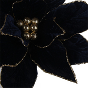 Ronis Poinsettia 29-31cm With Clip Royal Blue 2 Asstd X350249 – thumbnail
