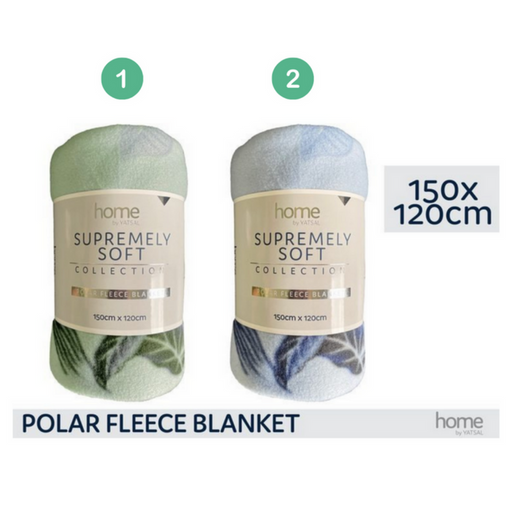 Ronis Polar Fleece Blanket Fashion 120x150cm 2 Asstd