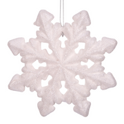 21cm white polyfoam snowflake Christmas decoration for festive and winter décor