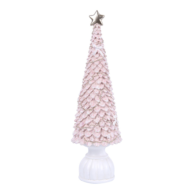 Ronis Polyresin Tree 36cm Pink