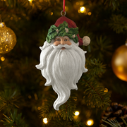 Festive polyresin Santa hanging décor for Christmas tree