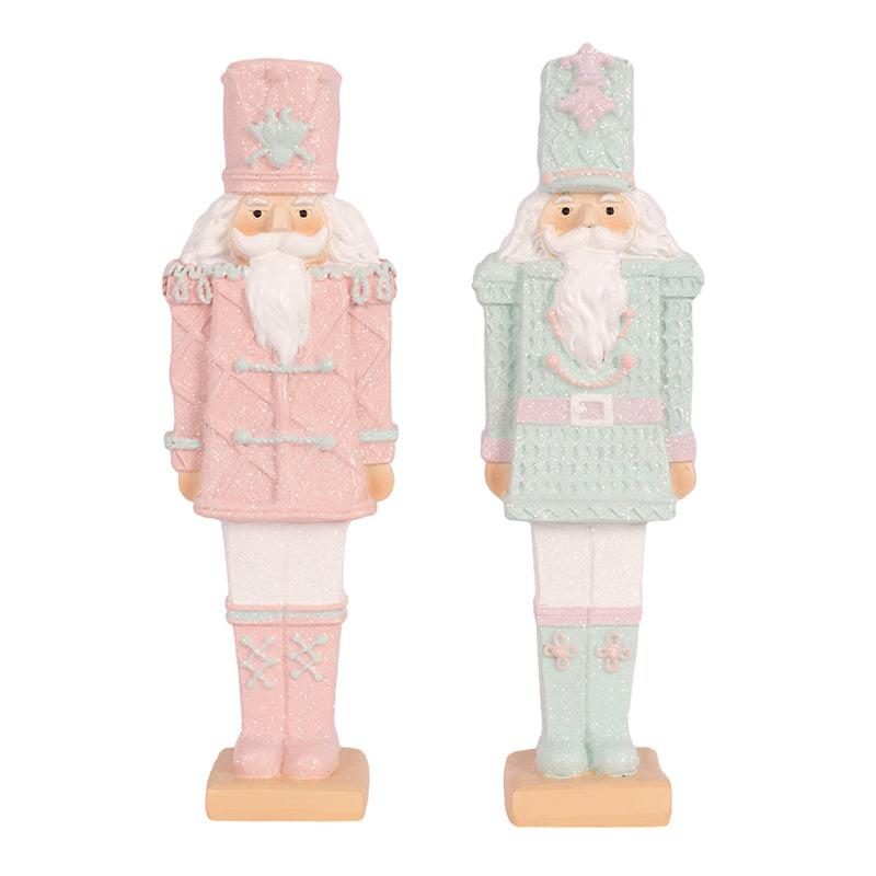 Ronis Polyresin Nutcracker 6x5x20cm Blue and Pink Assorted