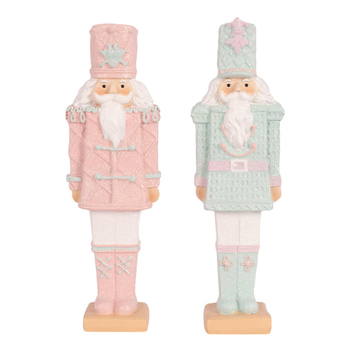 Ronis Polyresin Nutcracker 6x5x20cm Blue and Pink Assorted