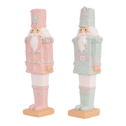 Ronis Polyresin Nutcracker 6x5x20cm Blue and Pink Assorted