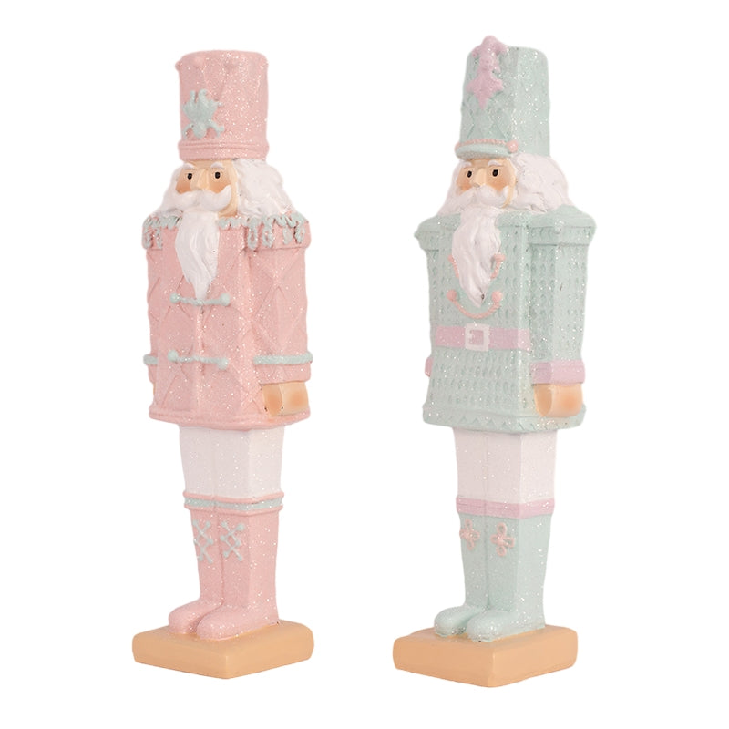 Ronis Polyresin Nutcracker 6x5x20cm Blue and Pink Assorted