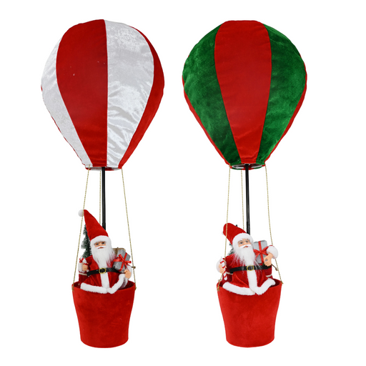 Ronis Pop Up Santa Hot Air Balloon 90cm Assorted