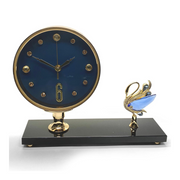 Ronis Premium Clock Crystal Swan 17cm Blue