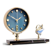 Ronis Premium Clock Crystal Swan 17cm Blue