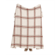 Ronis Printed Sherpa Throw 210gsm 180x200cm Pecan