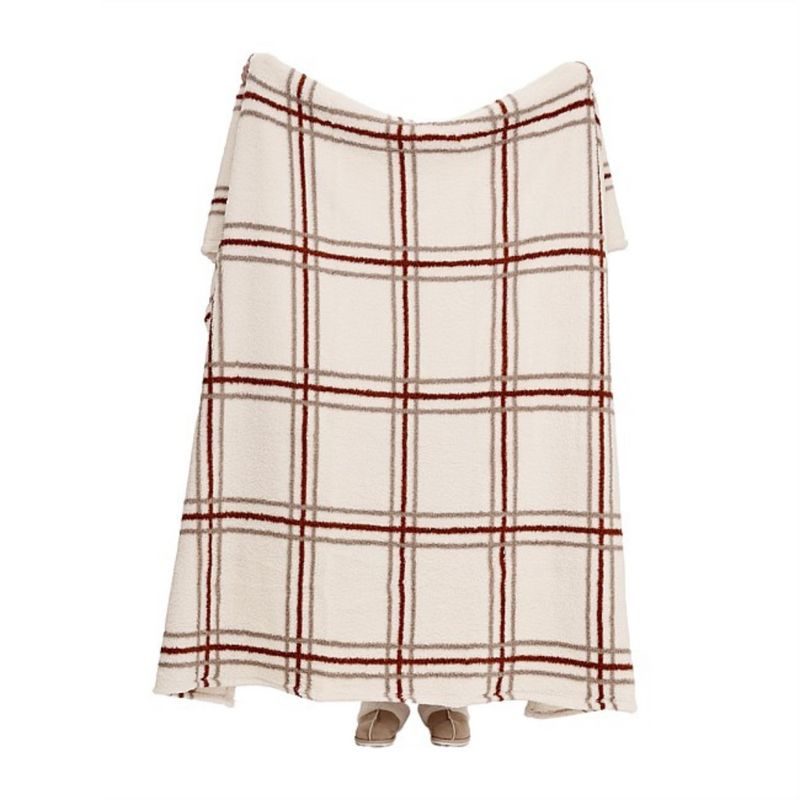 Ronis Printed Sherpa Throw 210gsm 180x200cm Pecan