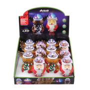 Ronis Projector Light Battery Operated Rotating Colours Santa & Reindeer 14.5x7.5x15.5cm 2 Asstd