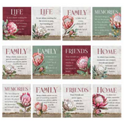 Ronis Protea Inspirational Plaques 14x12x0.9cm Assorted – thumbnail