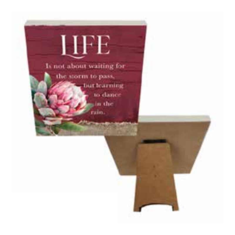 Ronis Protea Inspirational Plaques 14x12x0.9cm Assorted