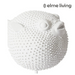 Ronis Puffer Fish Stand Sculpture White 18x15x30cm