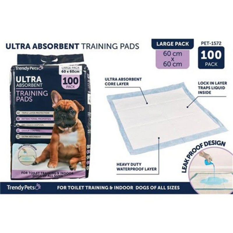 Ronis Puppy Training Pad 100pce 60x60cm