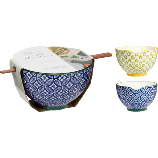 820ml noodle bowl with two chopsticks