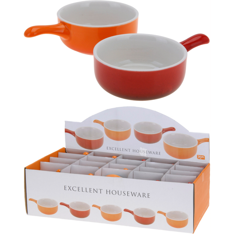 90ml porcelain sauce bowl in 2 assorted designs