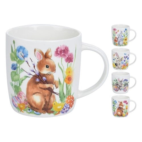 New bone porcelain mug with Easter design