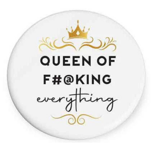 Ronis Queen Of F**King Beautiful On The Inside Coaster 10cm