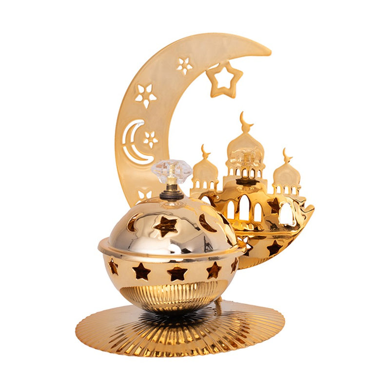 Gold metal stand for incense burner