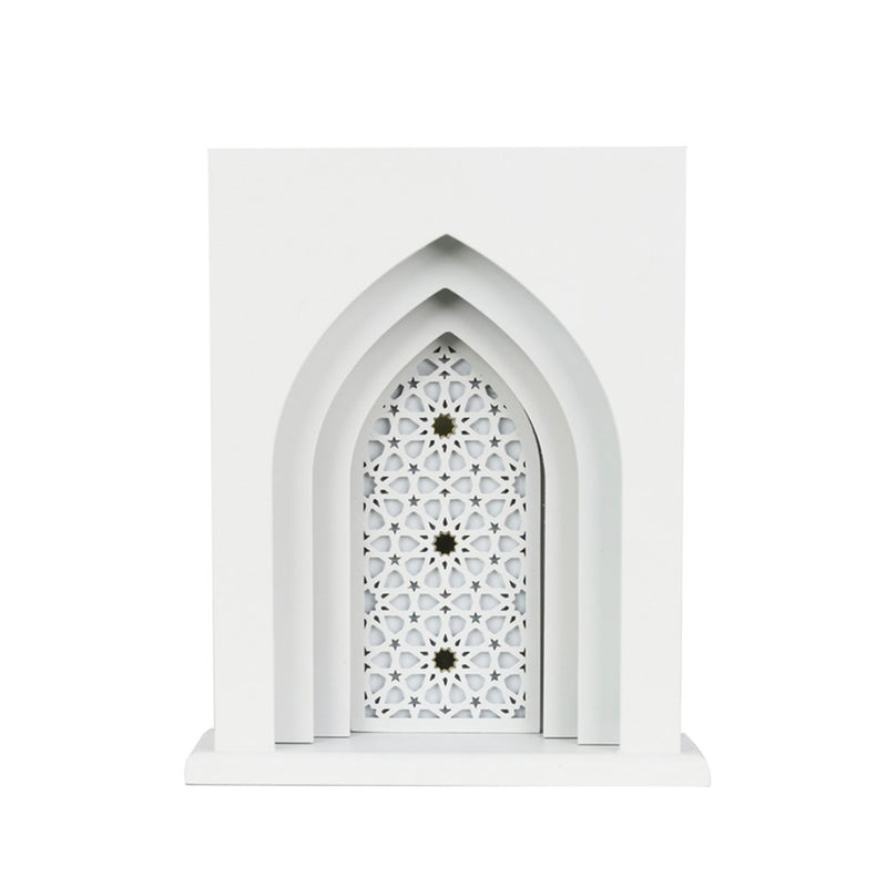 White light up mosque door decoration